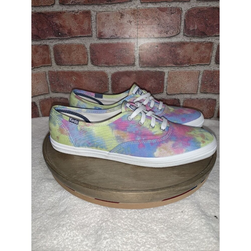 Keds Champion Tie Dye Sneakers Shoes Womens sz 8 Classic Peace Retro Classic NEW